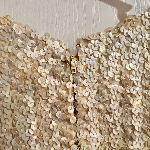 Vintage Sequined Halter Dress - Picture 4 of 5